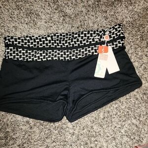 Clothes Captain Black and White Athletic Shorts